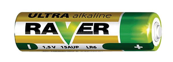 Baterie AA (R6) alkalická RAVER  8ks