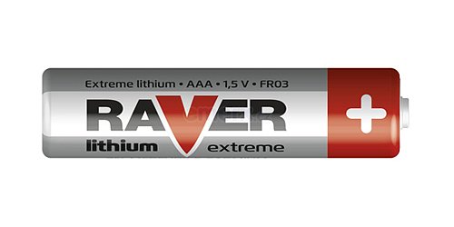 Baterie lithiová AAA R03 1,5V RAVER 2ks
