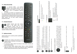 Český návod pro dálkový ovladač ARRIS VIP1003 originální dálkový ovladač IR s vysílací diodou - nový model
