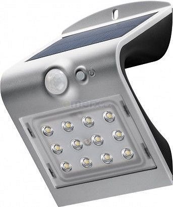 Solární LED světlo s pohybovým čidlem stříbrná barva, 1.5W, 4000K, 45803