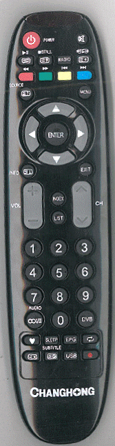 Changhong LED32C2800SF original remote control has been replaced by a newer model.