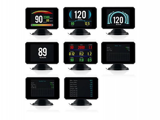 Palubní DISPLEJ 2,8" LCD, OBDII, FULL