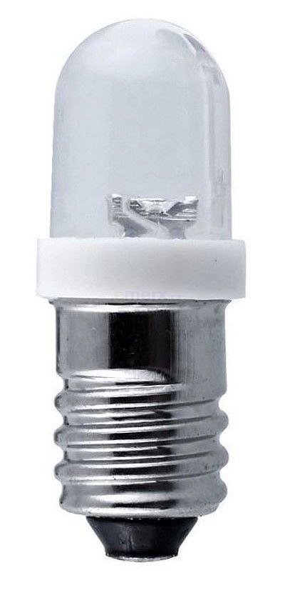 LED žárovka E10 bílá 24V (OPD24-W44K8B31F)