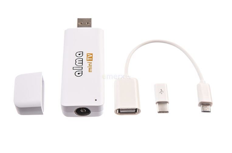 USB příjmač DVB-T2 H.265/HVEC ALMA miniTV (DBTALH1USB121)