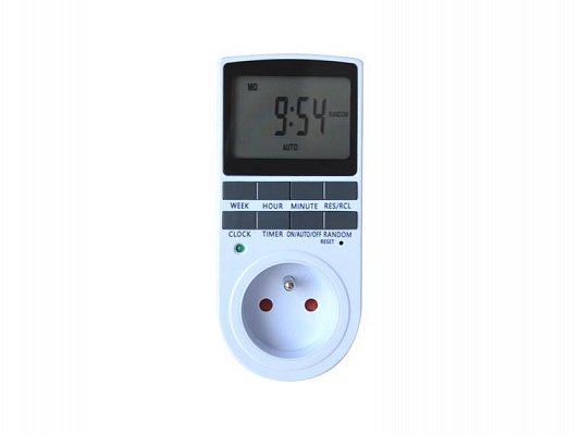 Spínací hodiny digitální týdenní (7-denní) Geti GDT02