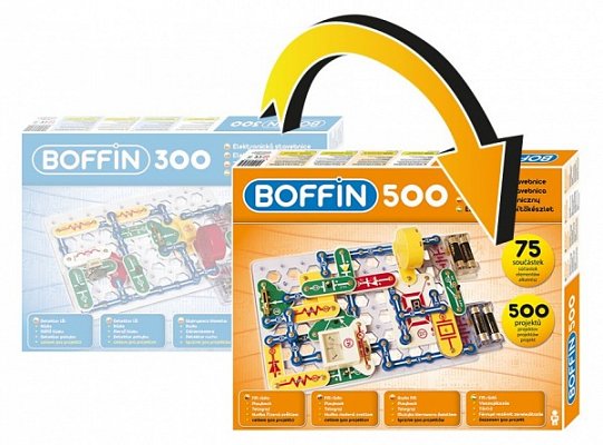 Elektronická stavebnice Rozšíření Boffin 300 na Boffin 500
