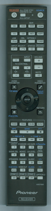 Pioneer AXD7666 originální dálkový ovladač