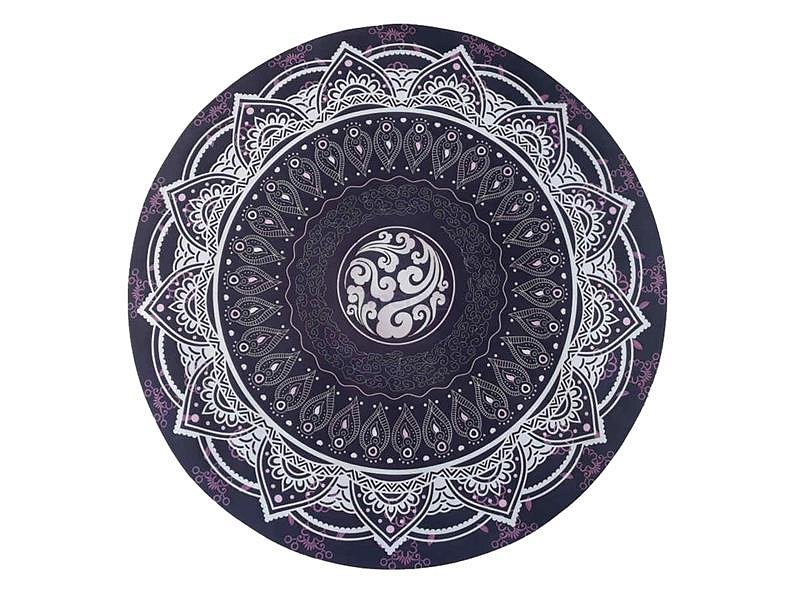 Podložka na jógu Mandala Black kulatá 70cm