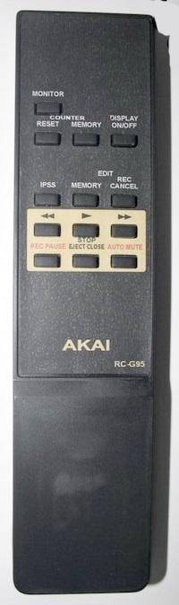 AKAI RC-G 65 RC-G 95 RC-G 959 náhradní dálkový ovladač se stejným popisem
