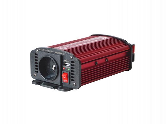Měnič napětí 12V/230V 300W CZ + USB Geti GPI 312