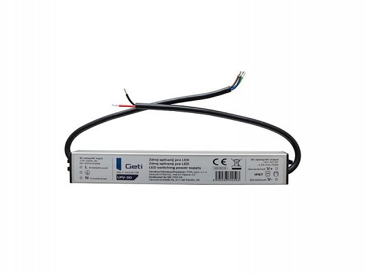 Zdroj spínaný pro LED 12V/ 50W Geti LPV-50