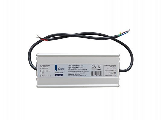 Zdroj spínaný pro LED 12V/100W Geti LPV-100