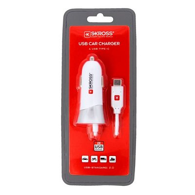 Nabíječka do auta SKROSS USB Car Charger & Type-C 5400mA DC29C (DC29C)