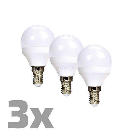 LED žárovka pack E14 6W 3000K teplá bílá miniglobe WZ433-3 (WZ433-3)