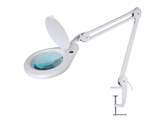 Stolní lupa s LED osvětlením Geti GDM 08 (8diop.)