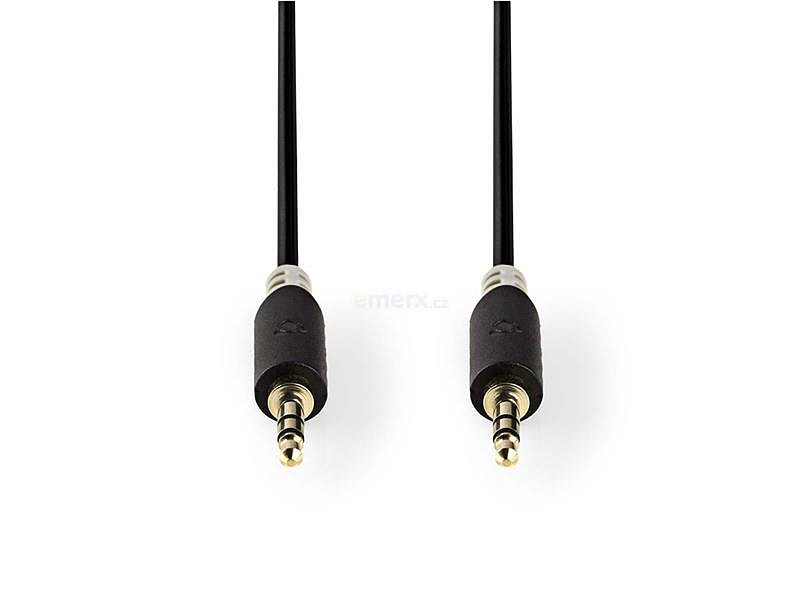 Kabel 1x JACK 3.5 mm konektor - 1x JACK 3.5 mm konektor 1m NEDIS