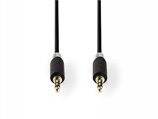 Kabel 1x JACK 3.5 mm konektor - 1x JACK 3.5 mm konektor 1m NEDIS