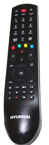 Hyundai FL39S372 replacement remote control with the same description of buttons