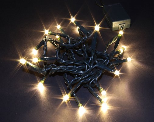Vánoční řetěz 20 LED, teplé bílé, délka 1,5m, vnitřní (V20WW)
