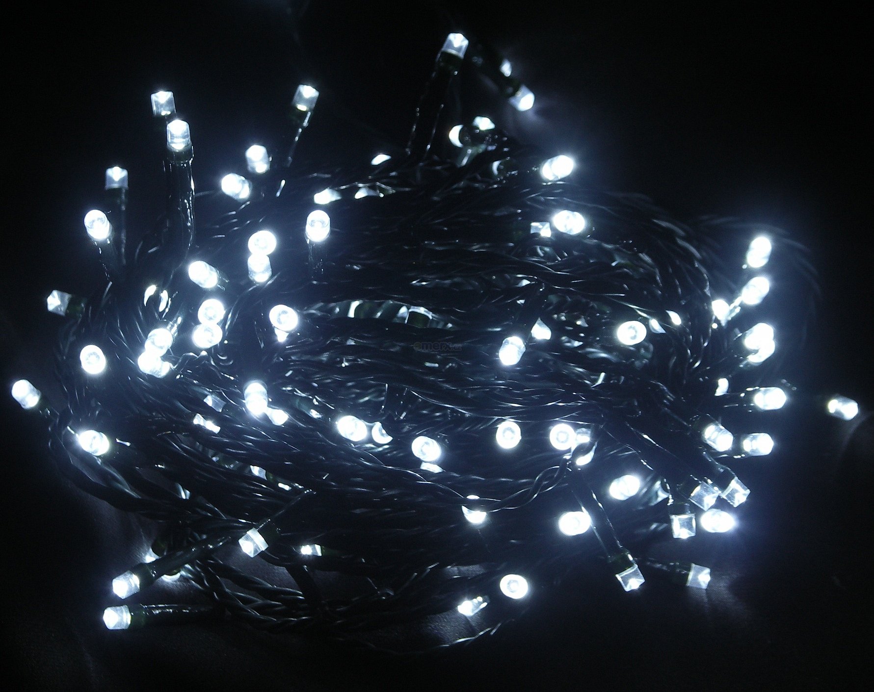 Vánoční řetěz 100 LED, bílé, délka 8m, venkovní (T100W)