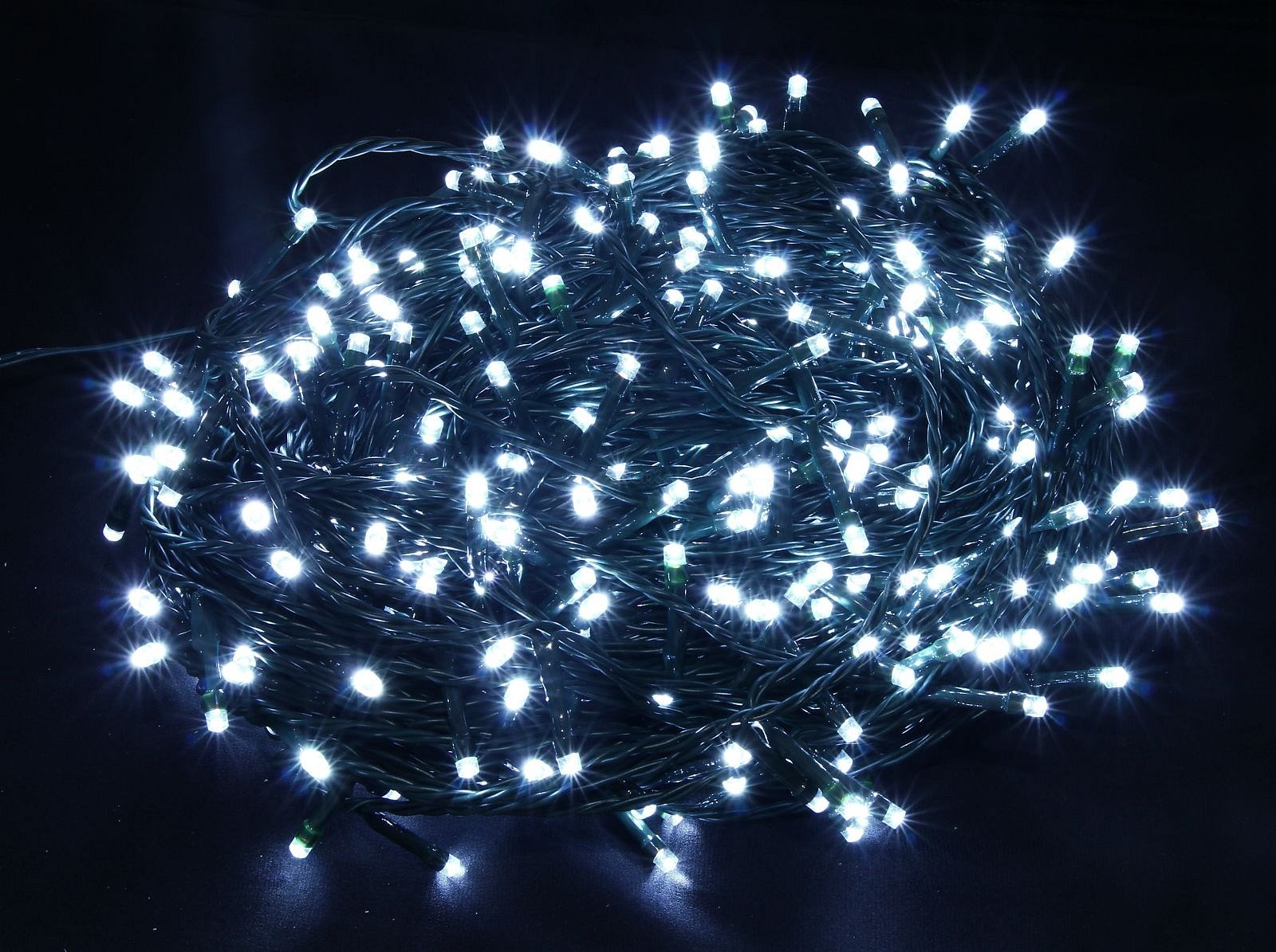 Vánoční řetěz 180 LED; bílé; délka 18m; venkovní (T180W)