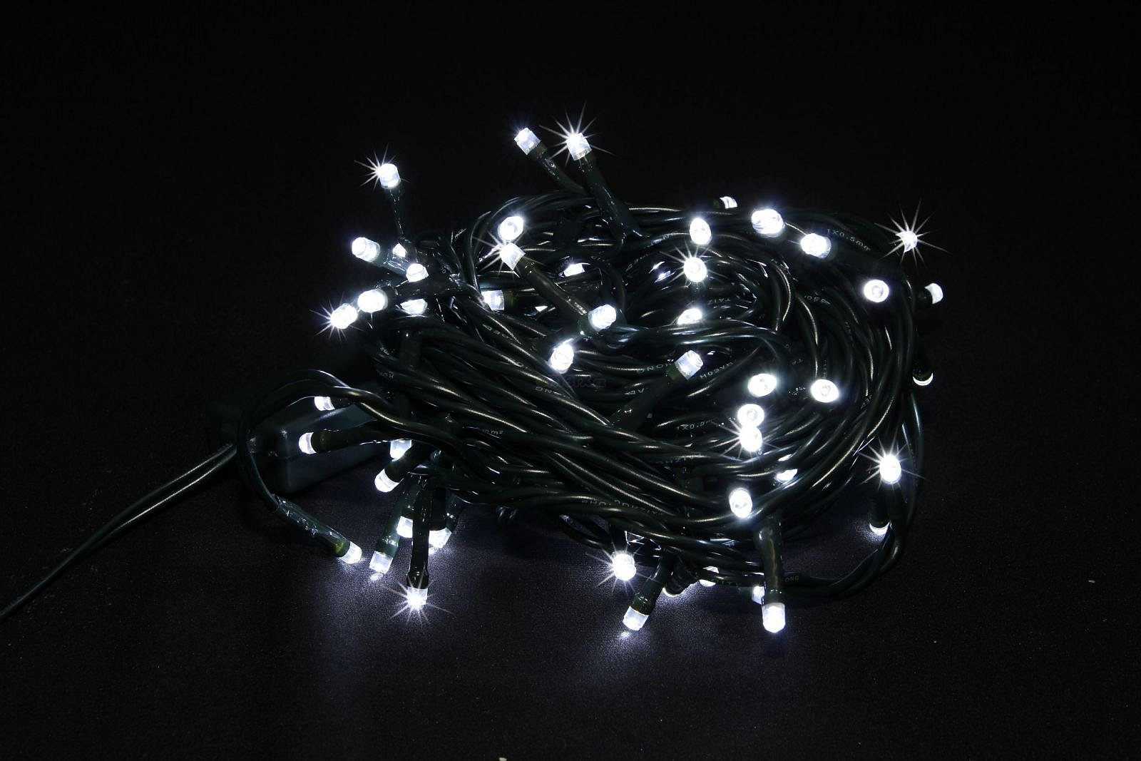 Vánoční řetěz 100 LED, bílé, každá desátá blikající, délka 10m, venkovní (TDL100/10W)