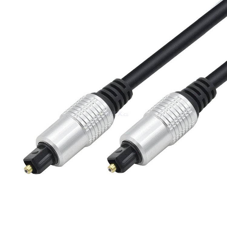 Optický kabel TOSLINK vidlice na TOSLINK vidlice, 1m (HS-0013-1)