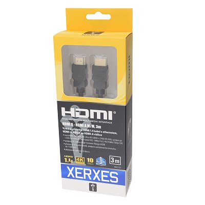 Propojovací kabel HDMI A - HDMI A M/M, 3m (HS-101-3)