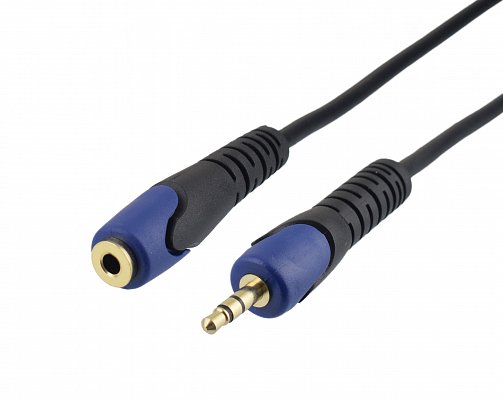 Prodlužovací kabel Jack 3,5mm(M)/Jack 3,5mm(F), 5m (HS-706-5)