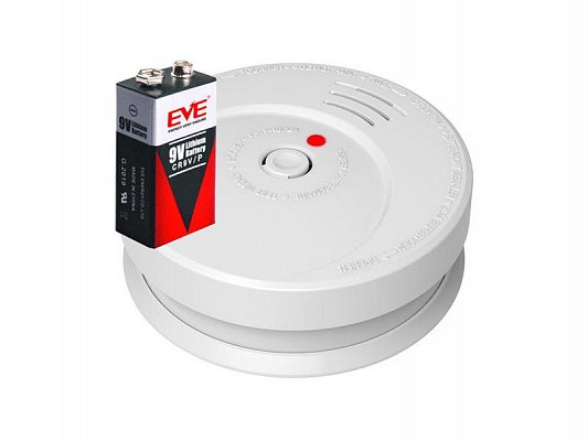Detektor kouře HUTERMANN GS506 alarm EN14604, včetně baterie s životností 10let