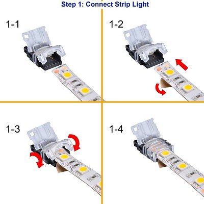 Kabelová propojka 2-Pin 10 mm IP65 (SE-10mm-2PIN-IP65)