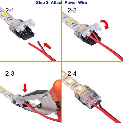 Kabelová propojka 2-Pin 10 mm IP65 (SE-10mm-2PIN-IP65)