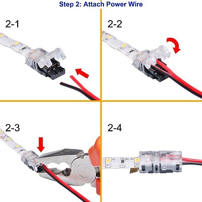 Kabelová propojka 2-Pin 8 mm IP65 (SE-8MM-2PIN-IP65)