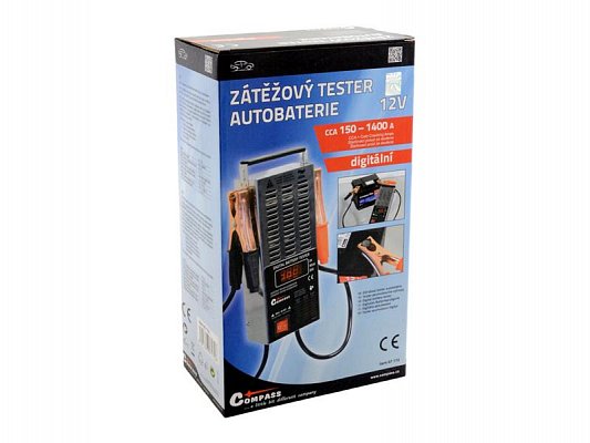 Tester autobaterie zátěžový digitální LED