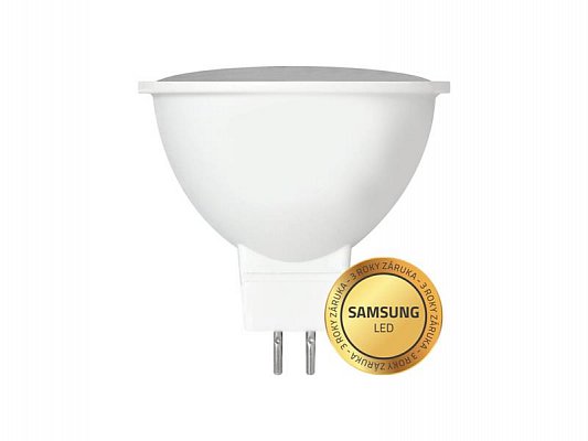 Žárovka LED GU5,3 5W MR16 bílá teplá Geti, SAMSUNG čip