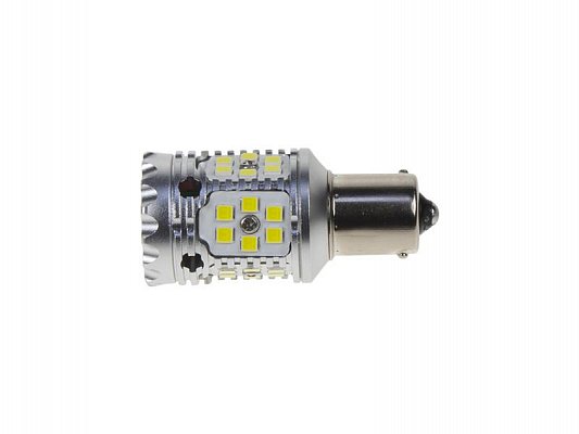 LED autožárovka BA15s bílá, CAN-BUS, 12-24V, 30LED/3030SMD