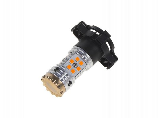 LED autožárovka PY24W oranžová, CAN-BUS, 12-24V, 24LED/3030SMD