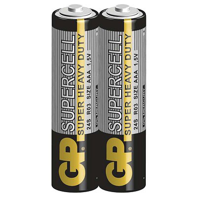 Baterie GP Supercell R03 (AAA), 2 ks ve fólii