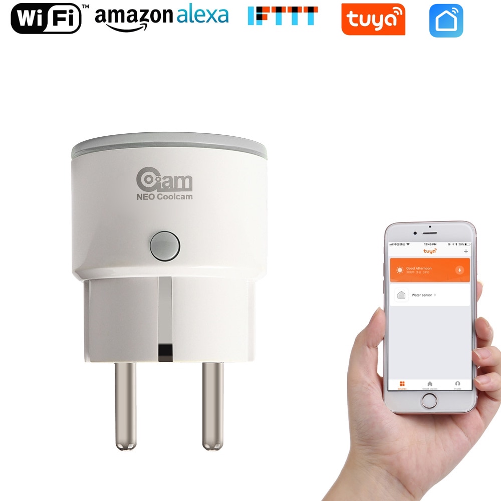 Chytrá Wi-Fi zásuvka 10A 230V, Alexa Echo, Google Home, IFTT, Tuya