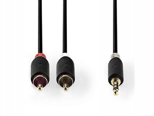 Kabel NEDIS JACK 3.5 stereo/2xCINCH 3m