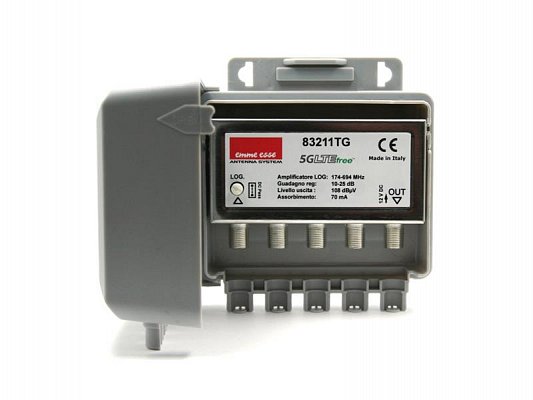 Anténní předzesilovač Emme Esse 83211TG, na stožár, 5G, 1xlog, +25dB