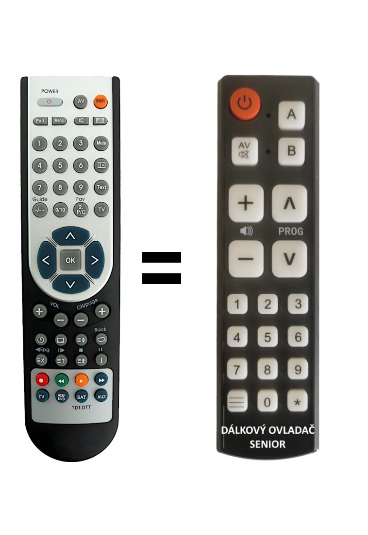 Grundig TP910C replacement remote control for seniors