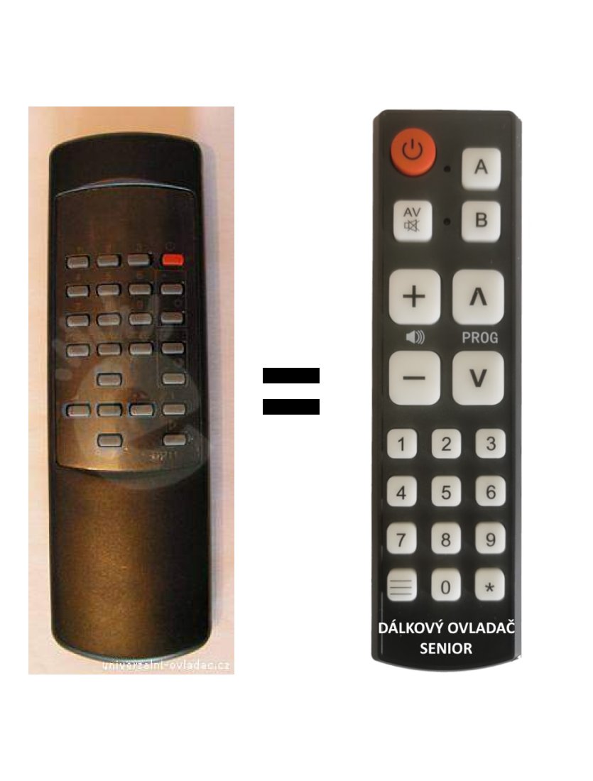 Grundig TP711, TP-711 replacement remote control for seniors