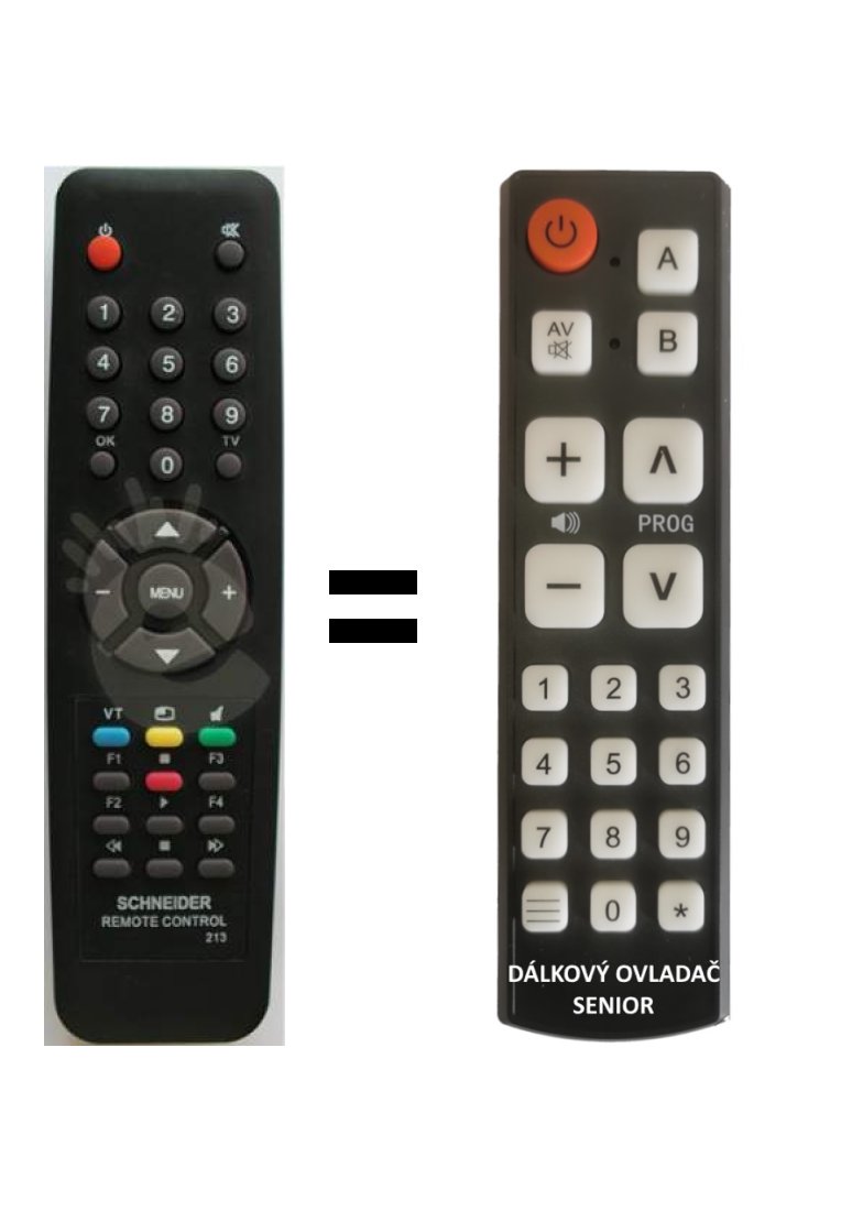 Schneider RC213 replacement remote control for seniors.
