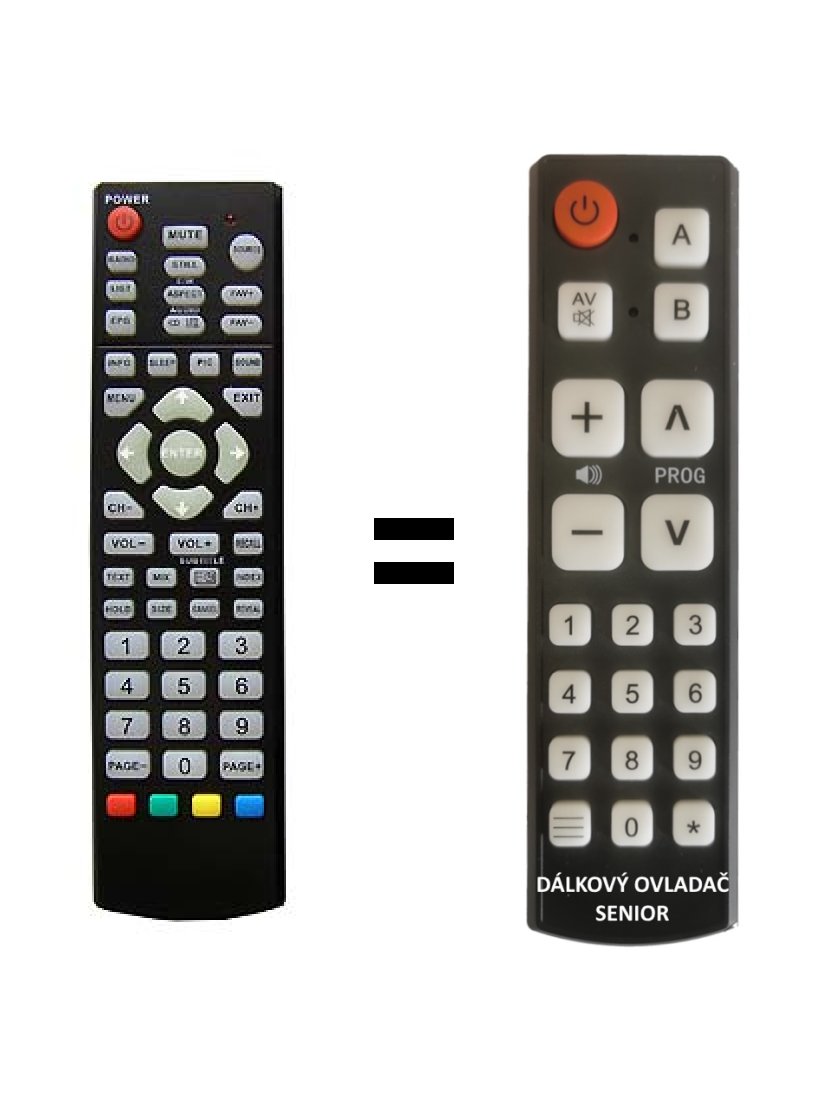 ECG 42PDP82DVB-T replacement remote control for seniors