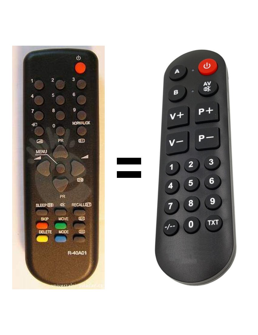 Daewoo DTH 29U7K replacement remote control