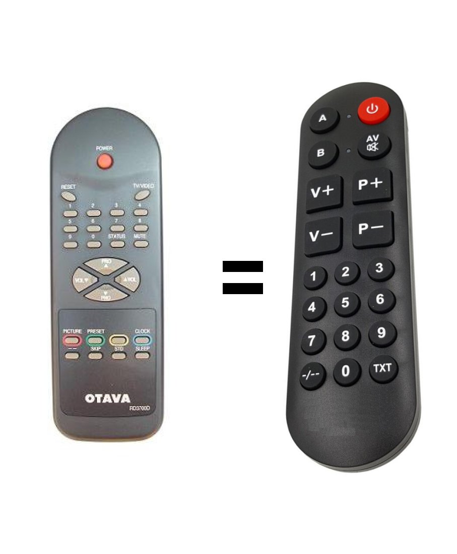 Otava RD3700D replacement remote control for seniors