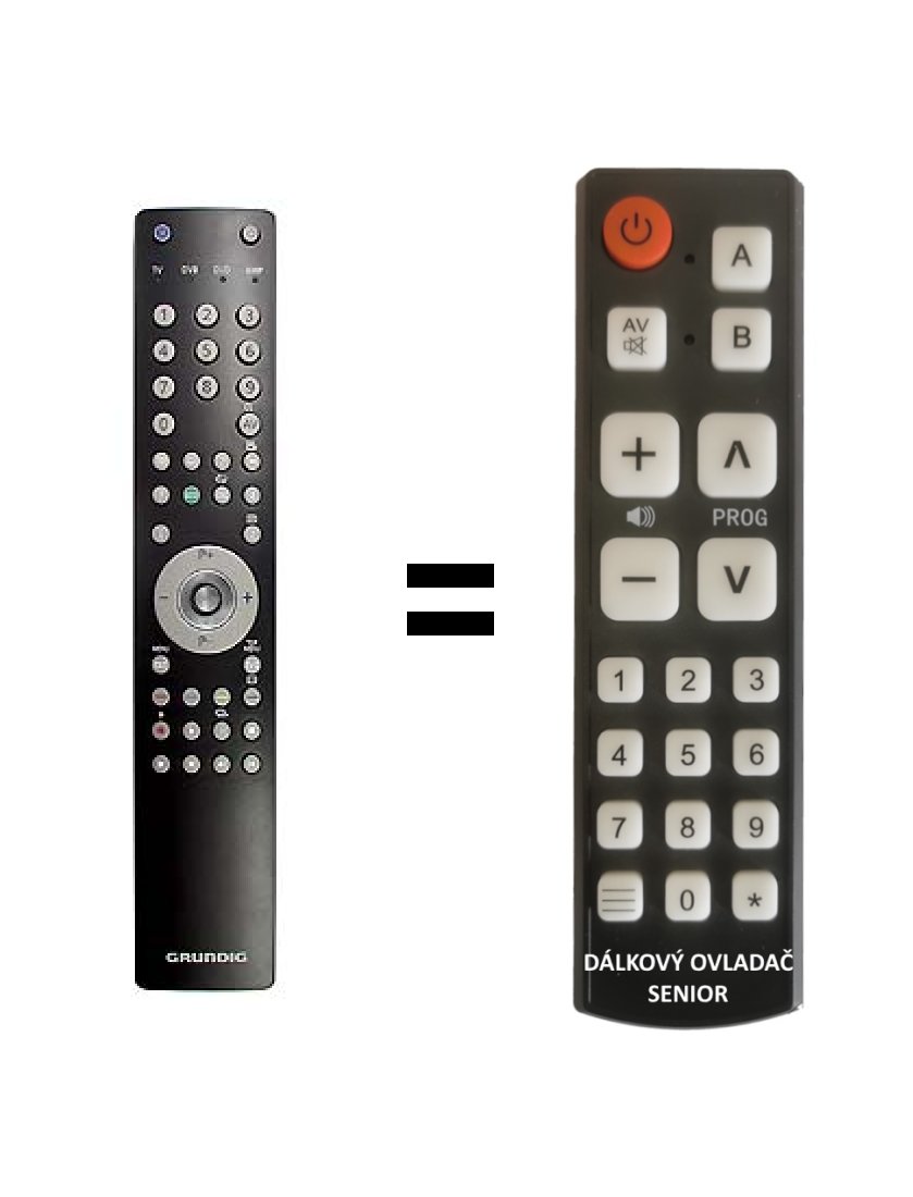 Grundig TP3 replacement remote control for seniors