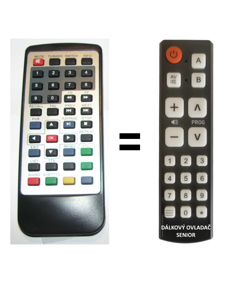 Evolve LCD TV 8 to 10.1 replacement remote control for seniors
