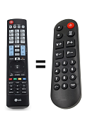 LG AKB74455401 náhradní dálkový ovladač pro seniory.